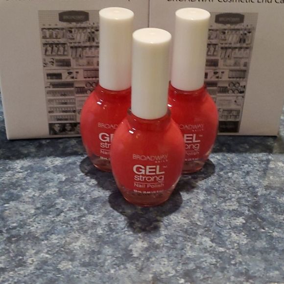 broadway nails Other - - 3 New broadway nails gel strong Grapefruity pink